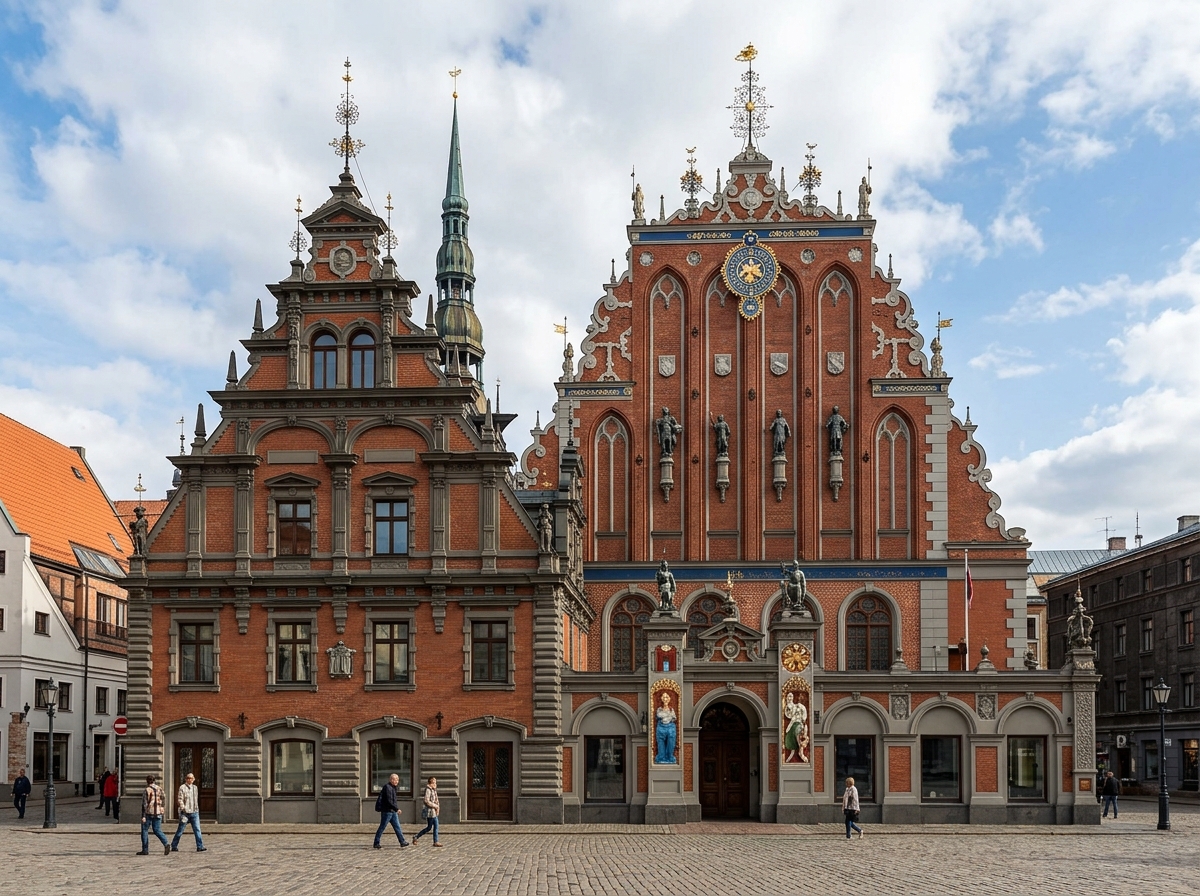 House of Blackheads in Riga Latvia