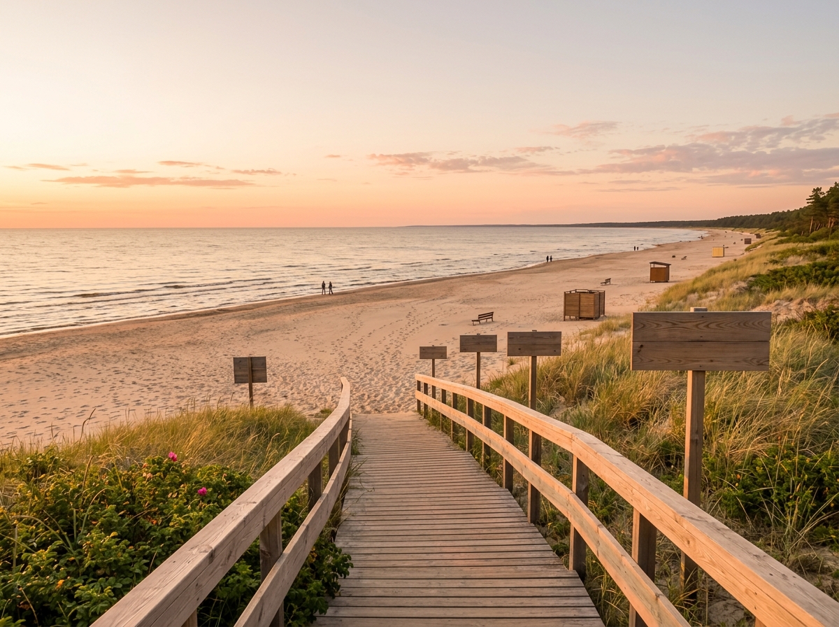 Jurmala beach landscape
