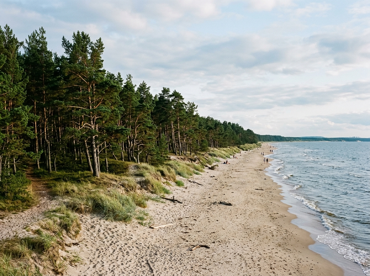 Pine forest in Sigulda national park